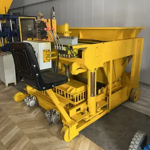 Mobile And Moving Diesel Concrete Interlocking Block Making Machine With Good Price Made In China