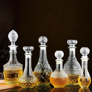 Whisky Crystal Glass <strong>Bottle</strong> Liquor Storage Wine 50ml Empty Foreign Fruit Wine Rum Juice <strong>Mini</strong> <strong>Bottle</strong> <strong>Clear</strong> Decanter - Product Image 6
