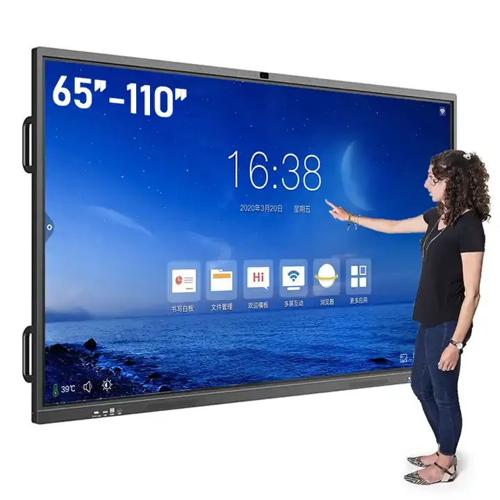 Suporte de tela de toque de placa digital inteligente e quadro branco eletrônico interativo para sala de aula