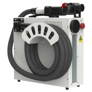 Machine de nettoyage au laser à fibre pulsée miniature portative pour le métal et l'aluminium, élimination de la rouille, 300W, alimentée par batterie, 220V - Product Image 1