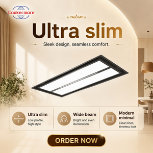 Ceiling Mounted <strong>Range</strong> <strong>Hood</strong> Stainless Steel Built-in Flush Ceiling Extractor LED Light <strong>Kitchen</strong> Appliances <strong>Range</strong> <strong>Hood</strong> - Product Image 4