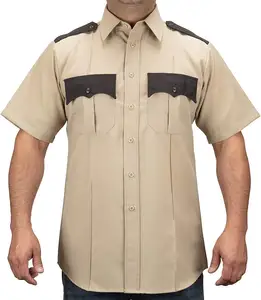 Uniforme de garde de sécurité blazer et t-shirt officier broderie polo de sécurité garde uniforme de travail pour hommes