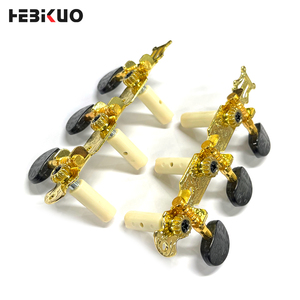 ZA18 OEM Chiavette Dorate per <span class=keywords><strong>Chitarra</strong></span>, 1 Paio, Meccaniche in Ferro per <span class=keywords><strong>Chitarra</strong></span> <span class=keywords><strong>Classica</strong></span>, Chiavi di Accordatura con Pulsante Ovale - Product Image 4