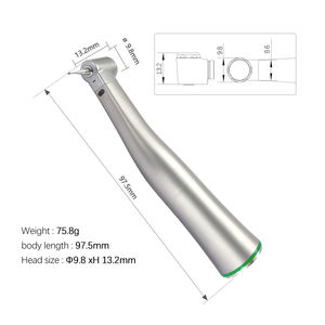 CP-X15L dentale riduzione 4:1 contrangolo Handpiece ottica a bassa velocità strumenti dentista anello verde Handpiece - Product Image 4