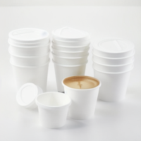 Usine en gros personnalisé de qualité alimentaire café jetable gobelets en papier cuillères sur fond gobelets en papier avec cuillères mélangeur planétaire