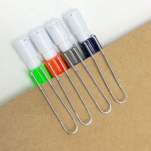 Fábrica de alta calidad Extraño colores surtidos Clip de metal Botón de metal Lápiz mecánico de plástico con sacapuntas - Product Image 5