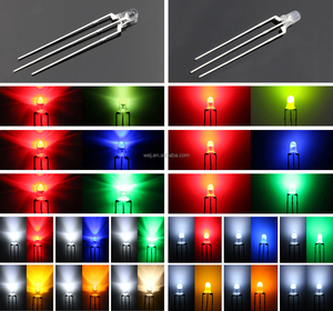 Nhà máy thông qua lỗ 3 mét Red Blue <span class=keywords><strong>LED</strong></span> chung <span class=keywords><strong>anode</strong></span>/cathode khuếch tán nước rõ ràng 3pins 3 mét bi-color <span class=keywords><strong>LED</strong></span> Diode - Product Image 4