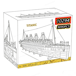 Z 9090 piezas del juego de bloques de construcción MOC del Titanic, juguete educativo de bloques de construcción, adecuado para grandes cruceros. - Product Image 2