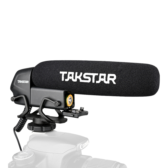 For TAKSTAR SGC-600 Shotgun Microphone for Camera Video & Mic for iPhone Android Canon/Nikon/Sony on Camcorder
