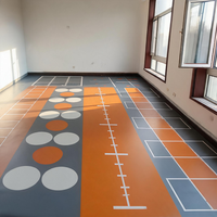 Runsure Revêtement de sol synthétique acoustique écologique 22 dB pour rénovation de sols anciens en intérieur, pour stades de pickleball, Fournisseur Fabricant