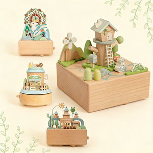 Caja de Música de Madera Personalizada con Canción a Medida para Niños, Manualidades, Regalos Únicos - Product Image 3