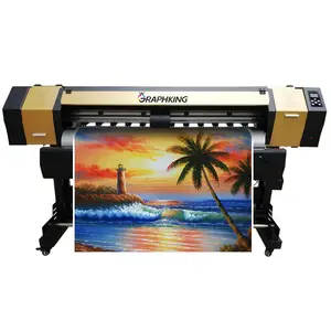 Impresora de gran formato para publicidad al aire libre, máquina de impresión ecológica de alta calidad, 5 pies, 6 pies, DX5 XP600