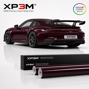 ฟิล์มใสกันรอยรถยนต์ XP3M สีแดงเบอร์กันดี เงา OEM TPU ความหนา 7.5 มิล ซ่อมแซมตัวเองได้ ป้องกันรอยขีดข่วน ป้องกันสีเหลือง ขนาด 1.52x15 เมตร - Product Image 1