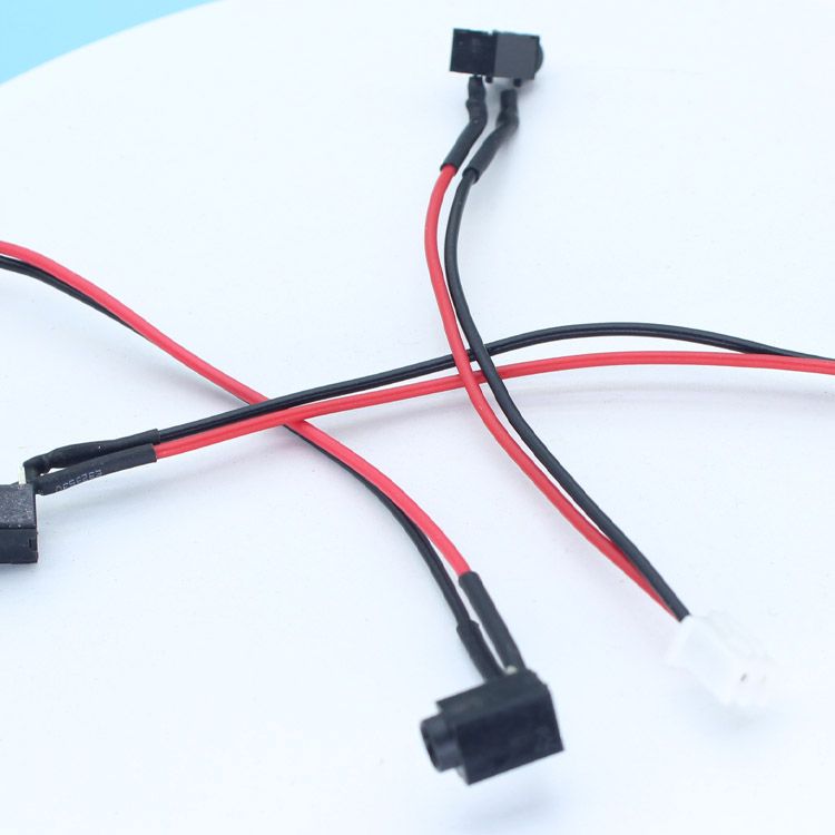 Разъем питания постоянного тока с проводом P4 Женский 3-контактный 2,5 мм Шаг 2P разъем 1,3 мм Dc источник питания металлический разъем с проводом