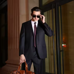 Trajes de <span class=keywords><strong>hombre</strong></span> <span class=keywords><strong>para</strong></span> boda, negocios, 2 piezas, Blazers elegantes, conjuntos formales, ropa de <span class=keywords><strong>matrimonio</strong></span> completo, pantalones, chaquetas de lujo - Product Image 3