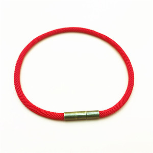 Red Braided <b>String</b> <b>Bracelet</b> 3Mm 18Cm Magnetic Clasp Gift Jewelry Fashion Accessory - Product Image 5