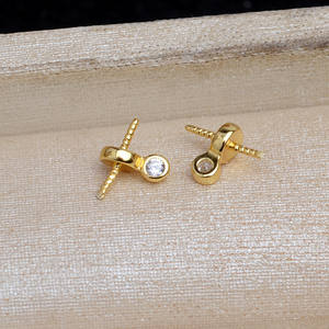 อุปกรณ์ทำเครื่องประดับเงินแท้ 925 ถาดเปล่าสำหรับใส่ไข่มุก 5828 ขนาด 7-8 มม. ตัวล็อคเงิน ตัวเชื่อมต่อแบบเส้น สำหรับงานเครื่องประดับ - Product Image 4