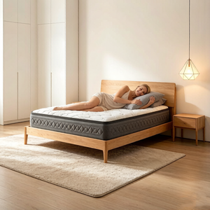 Hybrid Mattress Medium Firm <b>Foam</b> Topper Breathable Fabric Cover Queen King Size Bedroom Furniture Minimalist Design - Product Image 1