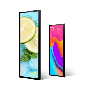 Customize sizes Stretched Bar Lcd Monitor Digital Shelf Edge Display With Wifi Support For Media Advertising Video Applications
