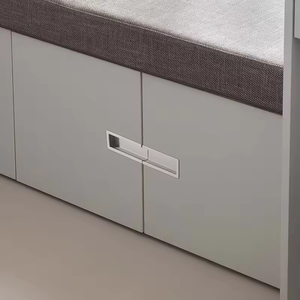 Poignées de porte et quincaillerie d'armoire en alliage de zinc de style européen minimaliste avec attaches dissimulées Quincaillerie de garde-robe - Product Image 4