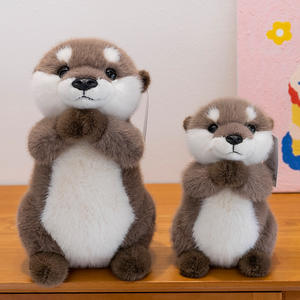 Boneka otter malas magnetik super lembut, mainan tidur, mainan mewah, terlaris - Product Image 1