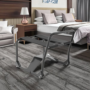 Verstelbare, opvouwbare metalen seksmeubelstoel van Netphi voor vrouwen en koppels. - Product Image 6