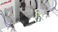 Machine à souder entièrement automatique avec vision PLC et moteur, robot de soudage de PCB haute précision, ligne d'assemblage SMT intelligente, garantie 1 an