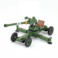 WW2 askeri Mini asker figürü ordu almanya abd ve sovyet anti-tank anti-uçak Howitzers yapı blok oyuncaklar