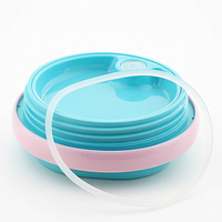 Boîte à lunch empilable en acier inoxydable à 3 étages, 1460 ml, récipient alimentaire étanche pour l'école, le travail, les voyages