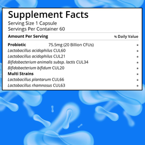 Cápsulas de Probióticos de Marca Privada con Múltiples Cepas que Apoyan un Microbioma Diverso y Saludable, Cápsulas para un Sistema Inmunitario Más Fuerte - Product Image 2
