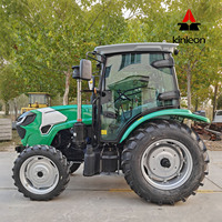 Tractor Agrícola Compacto KINLEON de 4 Ruedas Motrices con Motor Diésel YTO, de 50HP-100HP, con Juego Completo de Implementos, Certificación CE, Precio de Fábrica al por Mayor
