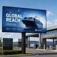 Écran LED extérieur P8 à prix d'usine, mur vidéo HD avec garantie de 3 ans pour la publicité des hôtels et centres de villégiature en bord de mer