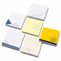 Blocs-notes autocollants personnalisés avec logo imprimé 3x3 pouces pour promotion de bureau