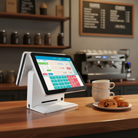 Terminal Punto de Venta Táctil para Restaurante con Windows 10, CPU Intel I5, Bluetooth 5.2 y Wi-Fi 6, Sistema POS Todo en Uno