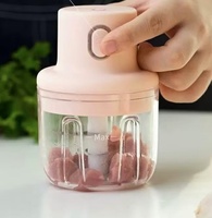2026 Nieuwe Keukenhulpjes USB Elektrische Fruit- en Groentenmolen Snijder Blender Hakselaar Machine Knoflook Vleespers Design