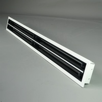 Fente de diffuseur à fente linéaire Diffuseur linéaire Diffuseur à canal linéaire Grille d'air, Grille de ventilation de climatisation blanche (LSD-D)