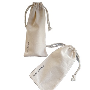 Bolsa de Lona de Algodón de Alta Calidad de 8 Oz con Cordón, para Maquillaje, Regalos, Embalaje, para Lápiz Labial - Product Image 1