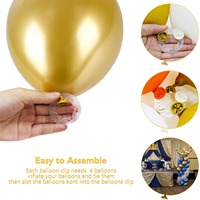 Kit de support d'arche de ballons réglable en tube d'acier inoxydable pour les fêtes d'anniversaire, de remise de diplôme, du Nouvel An chinois et de Pâques