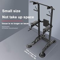 FDFIT FD-721 Barre de traction en acier pour entraînement de force, équipement d'exercice à domicile pour dips et tractions assistées, entraînement complet du corps en position debout