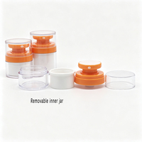 Bouteille en plastique écologique 30ML 1oz, pot sans air sans tube de remplissage, pot intérieur rechargeable en PP, bouteille sous vide pour crème visage YS644D