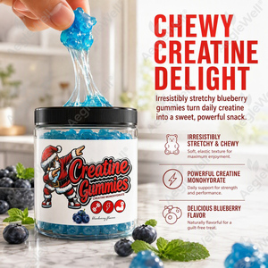 AegleWell Créatine Monohydrate Gummies Molles et Collantes, Alternative à la Créatine en Poudre, <span class=keywords><strong>60</strong></span> Comprimés Complément Alimentaire Fitness - Product Image 4