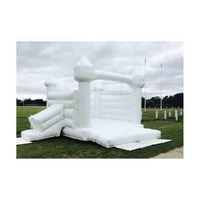 Maison de rebond gonflable en PVC blanc commercial fête d'enfants château sautant nouvelle vente de videur de mariage en plein air