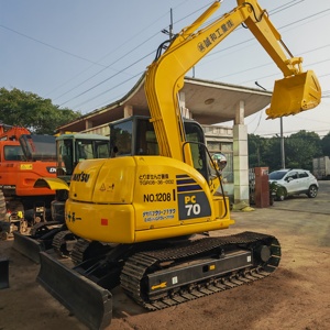 Le Japon de haute qualité a utilisé la mini pelle de KOMATSU Pc70-8 7ton avec la Pc70-8 d'occasion de bonne qualité Pc70 Pc78 à vendre en Stock - Product Image 1