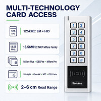 Secukey SK5 12~28V AC/DC IP66 Teclado de Control de Acceso RFID Multifrecuencia EM/HID/IC Resistente al Agua con Lector Wiegand