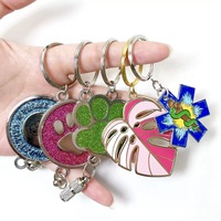 Porte-clés en métal personnalisé pour hôtel, logo d'entreprise 2D 3D, porte-clés d'hôtel plaqué or, émail dur et doux, porte-clés en métal personnalisé