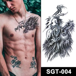 Calcomanía <span class=keywords><strong>de</strong></span> tatuaje <span class=keywords><strong>para</strong></span> hombre, diseño <span class=keywords><strong>de</strong></span> dragón, resistente al agua, temporal, <span class=keywords><strong>para</strong></span> <span class=keywords><strong>pecho</strong></span>, brazo y hombro - Product Image 2