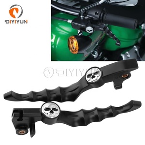 Leva Freno Frizione Cromata a Forma di Teschio per Yamaha V-<span class=keywords><strong>Star</strong></span> <span class=keywords><strong>650</strong></span> 1100 Custom <span class=keywords><strong>Drag</strong></span> <span class=keywords><strong>Star</strong></span> XVS400 1998-2002 - Product Image 6