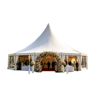 Tente Pagode de Luxe Robuste pour Mariages en Plein Air, Chapiteau de Mariage Imperméable pour Événements