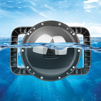 Carcasa Transparente con Asa y Disparador para Lente de Cámara de Buceo Subacuática DJI Osmo Action