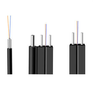 4 Core kabel serat optik 5 Km kabel Drop 1 Hilo LSZH 1 Core Ftth kabel Drop G.657 - Product Image 1